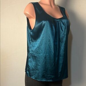 Chico's Gorgeous Gathers Toria Sleeveless Tank- Top Blouse Size 2